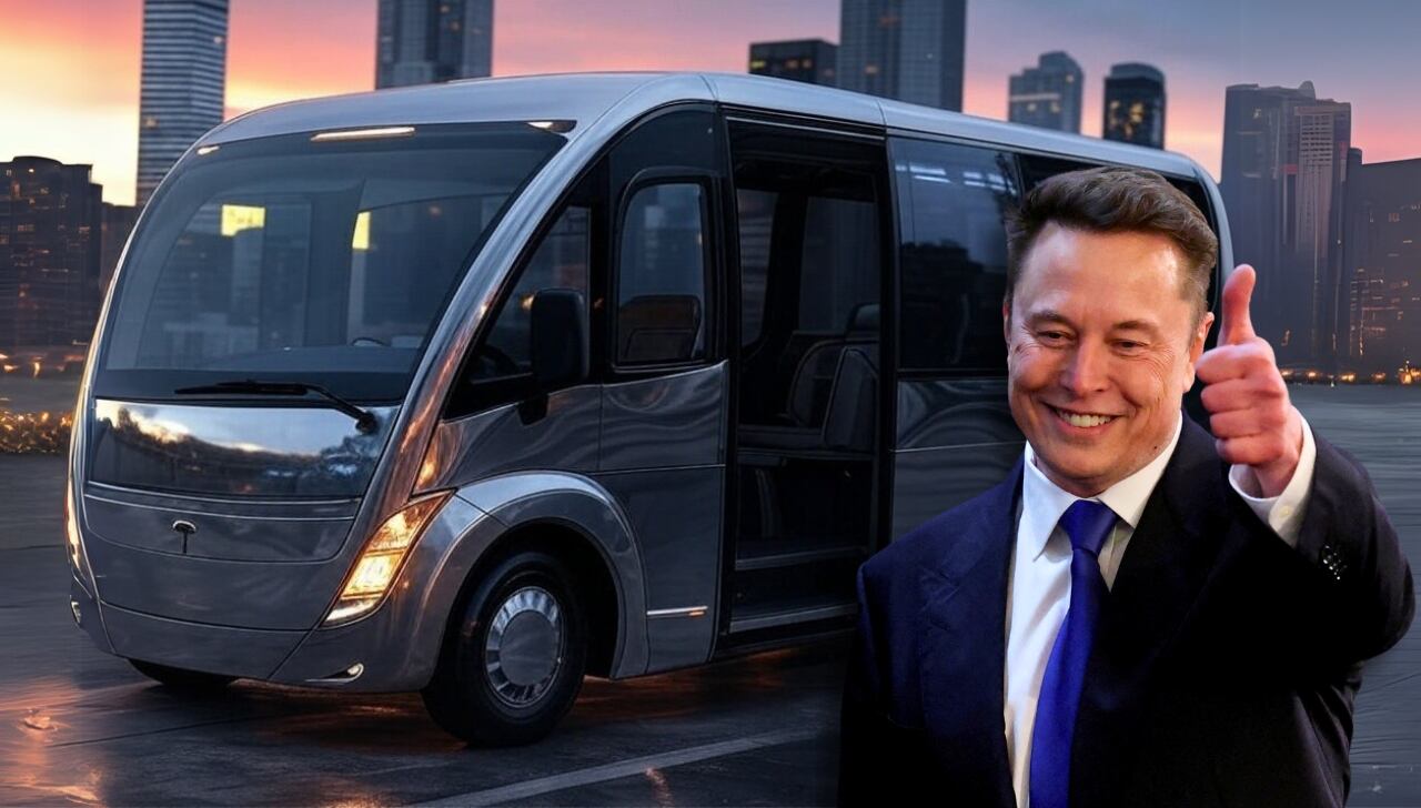 Tururu: Elon Musk presenta el "Tesla Bus", conoce todo sobre el nuevo transporte público del magnate