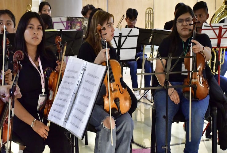 concierto escuela Iniciación Musical Santa Cecilia AICM air france