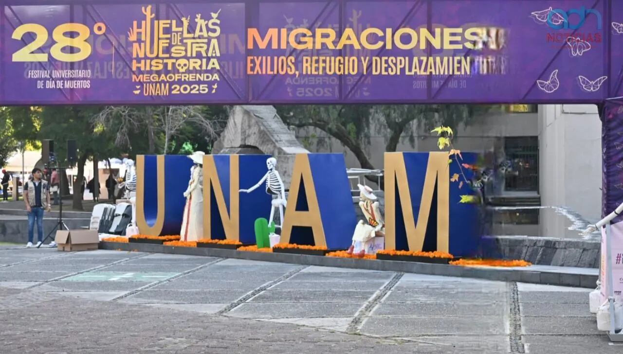 En imágenes, así se ve la Megaofrenda de la UNAM por Día de Muertos 2025